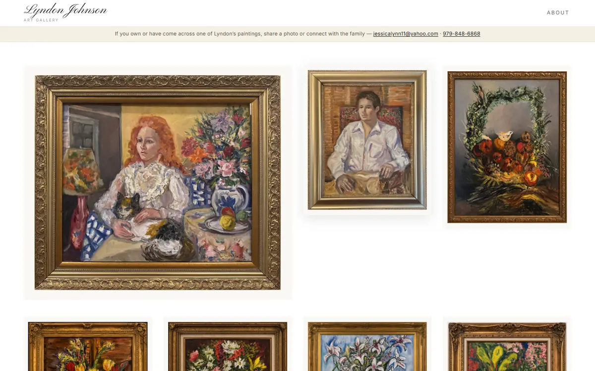 Lyndon Gallery homepage